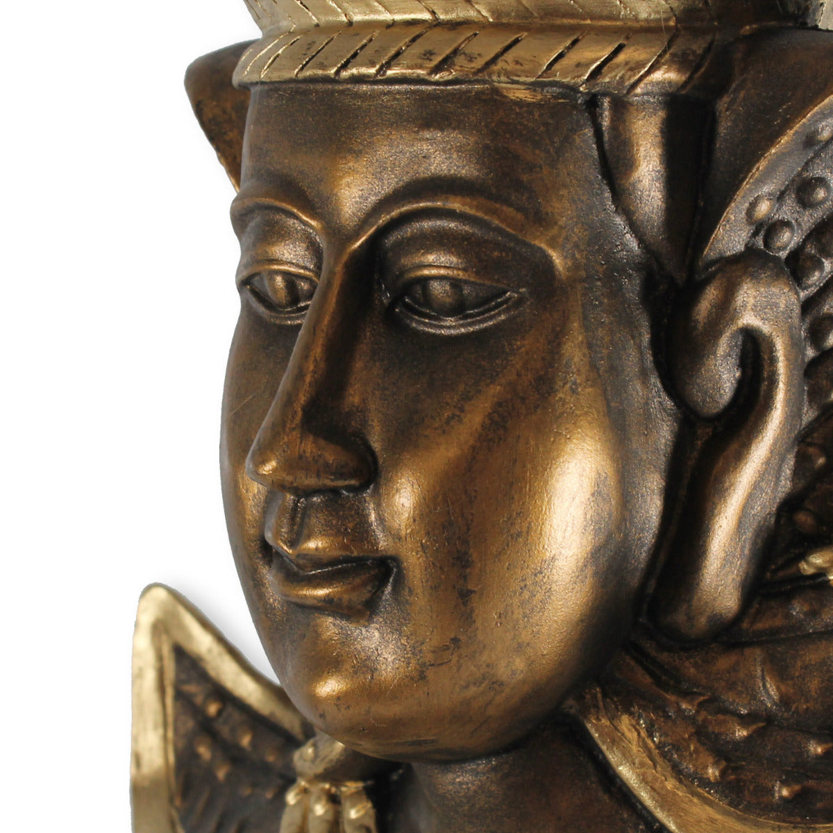 Statue Buddha groß Tempelwächter betend Thai Buddha Skulptur Buddha gold