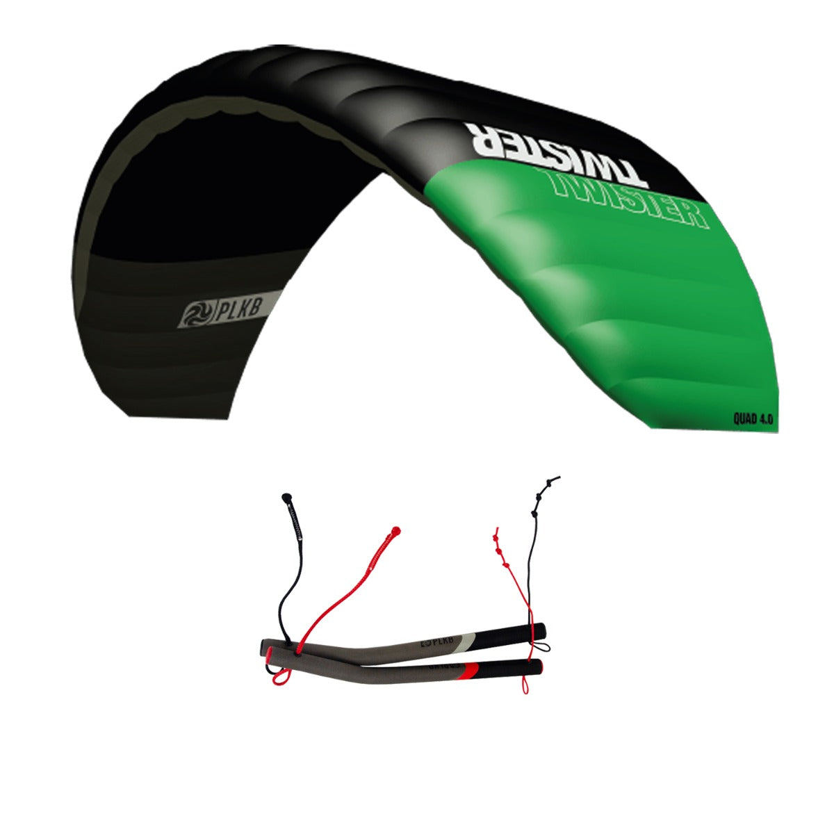 Lenkmatte Peter Lynn Twister 4.0 Vierleiner Drachen Powerkite PLKB Twister 4.0 Handles Lenkdrachen Kite