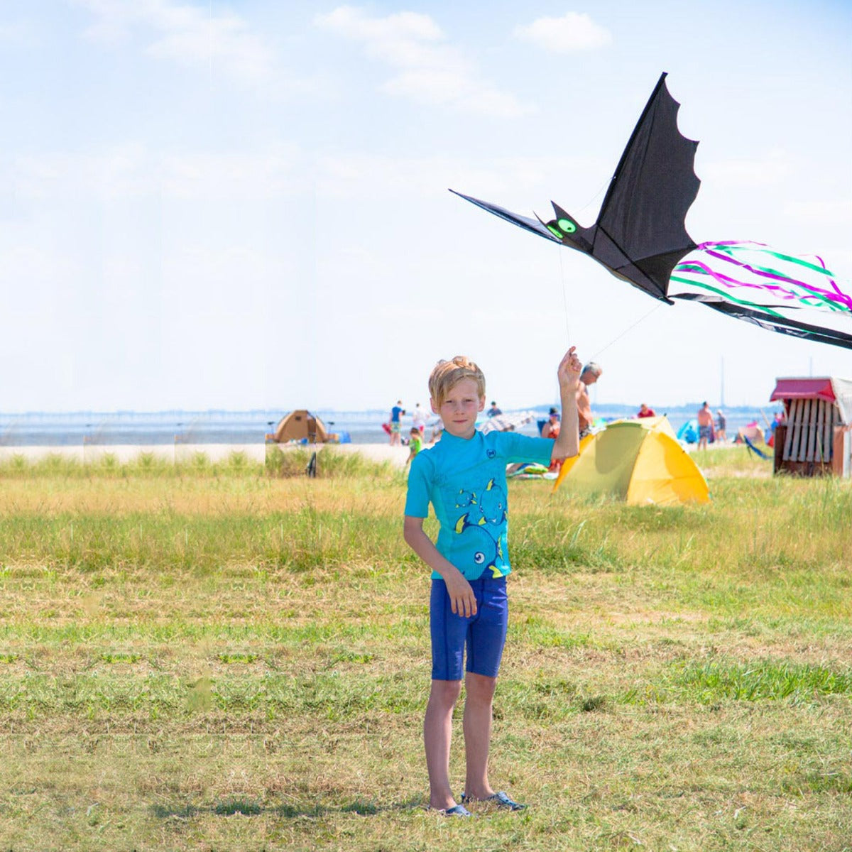 HQ Kinderdrachen Einleiner Creatures Bat Black L Fledermaus Drachen