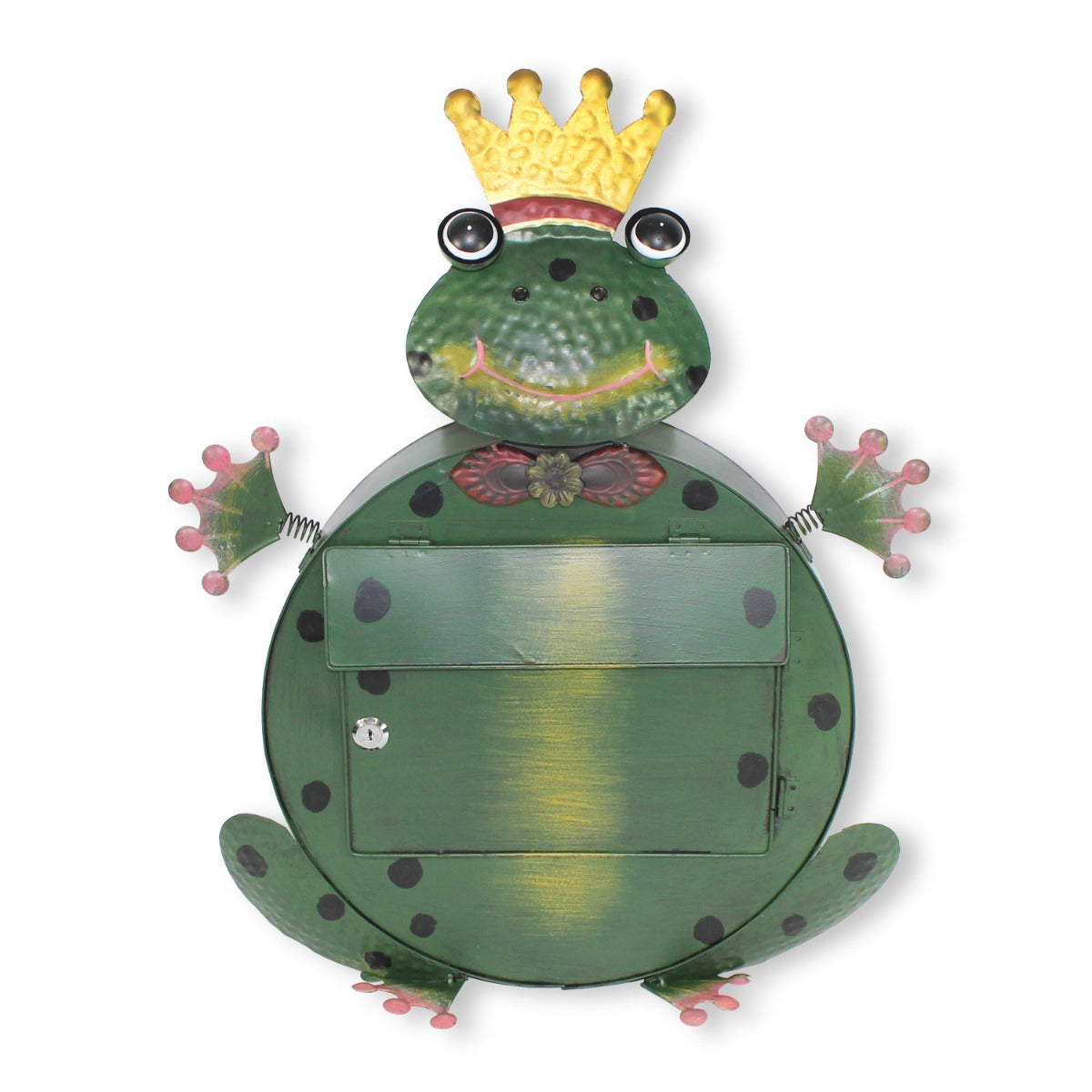 Briefkasten Metall Frosch "Kermit" handbemalt Briefkasten Tiere Metall Postkasten