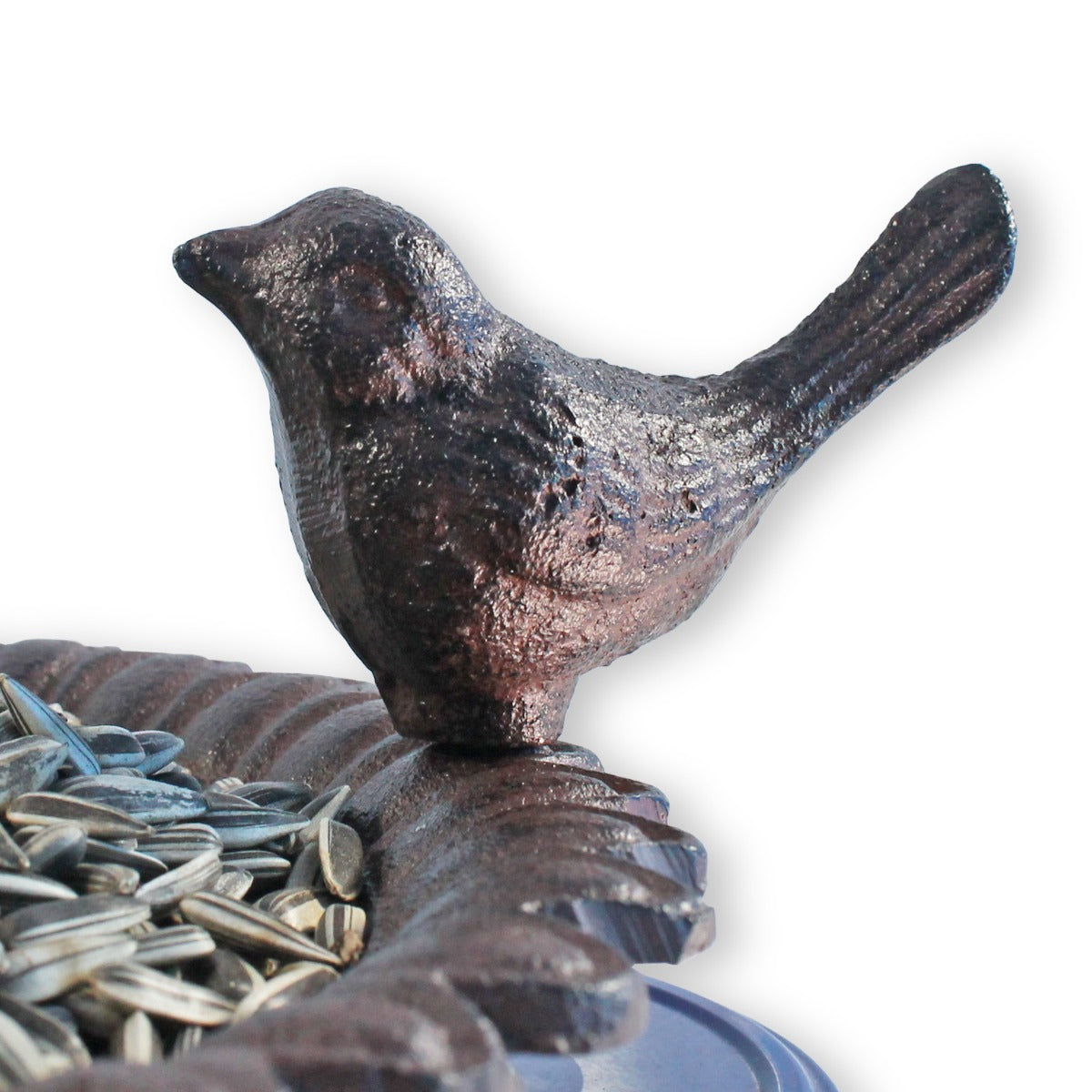 Vogeltränke Gusseisen Vogelbad Garten Vogelbecken stehend Futterstelle Vögel