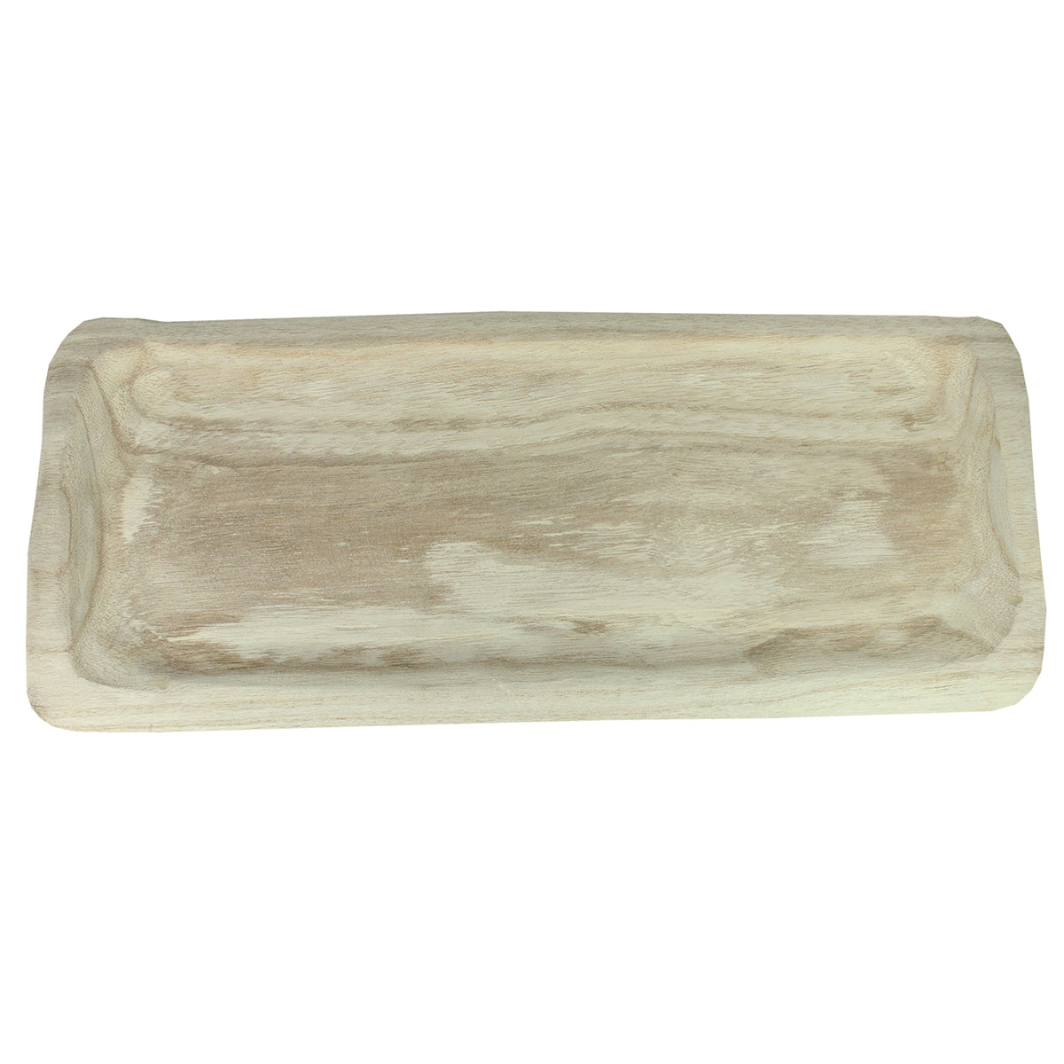 Holztablett eckig 40 cm Holzschale Tischdeko Weihnachtsdeko Dekotablett naturbelassen