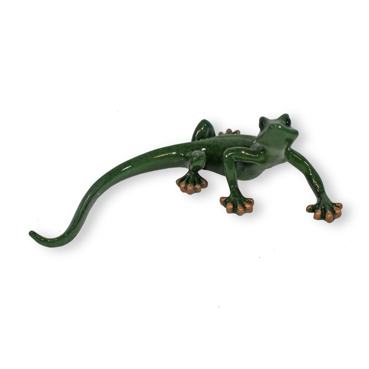 Deko Salamander Figur grüne Echse Tierfigur Reptil Figur Tierdeko