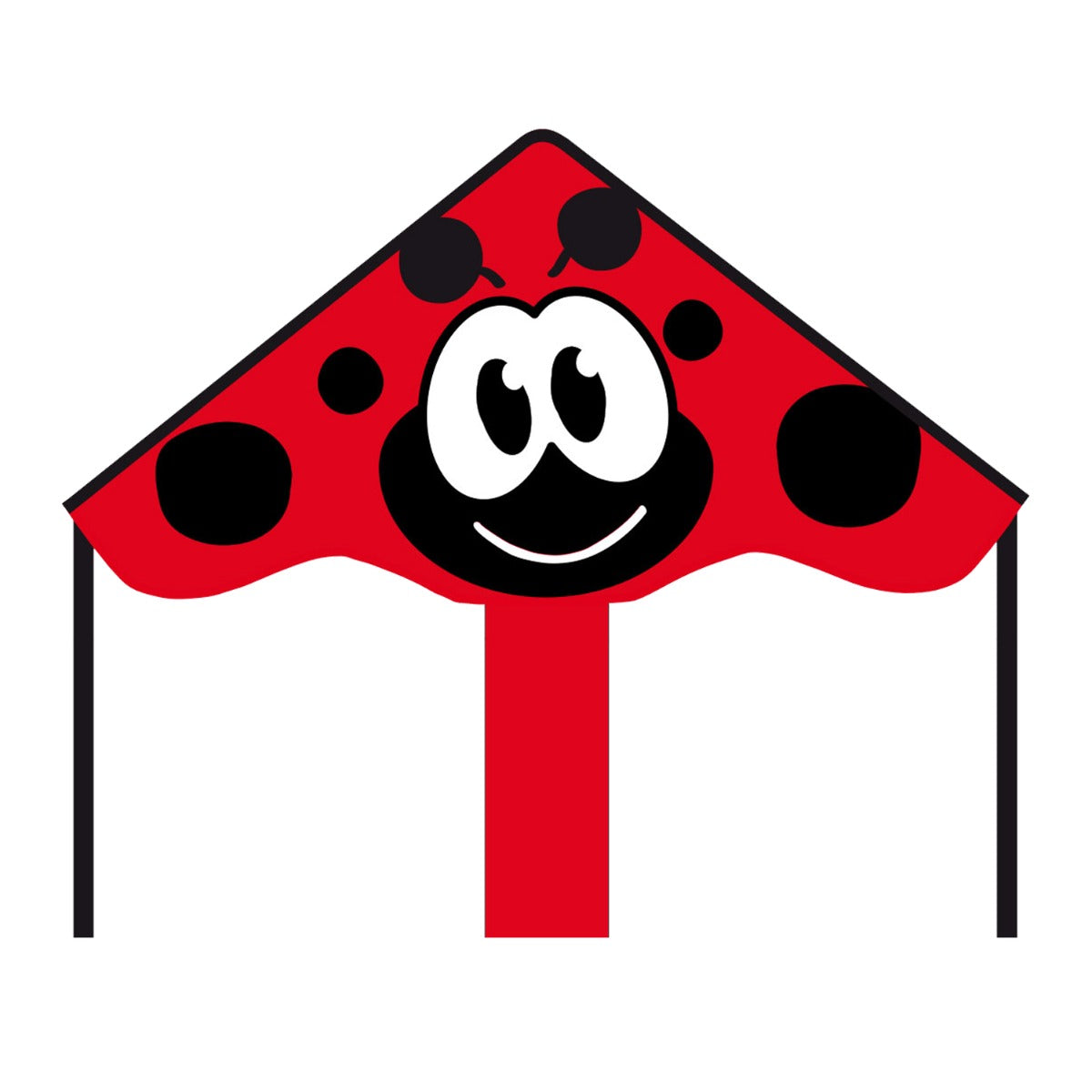 Kinderdrachen Einleiner Drachen HQ Simple Flyer Ladybug 85 cm Flugdrachen