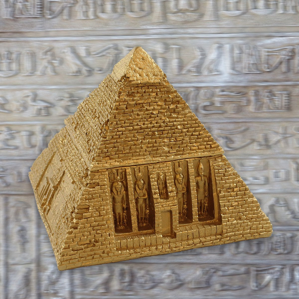Dekofigur Pyramide Schmuckschatulle Schmuck Aufbewahrung Ägyptische Kultur