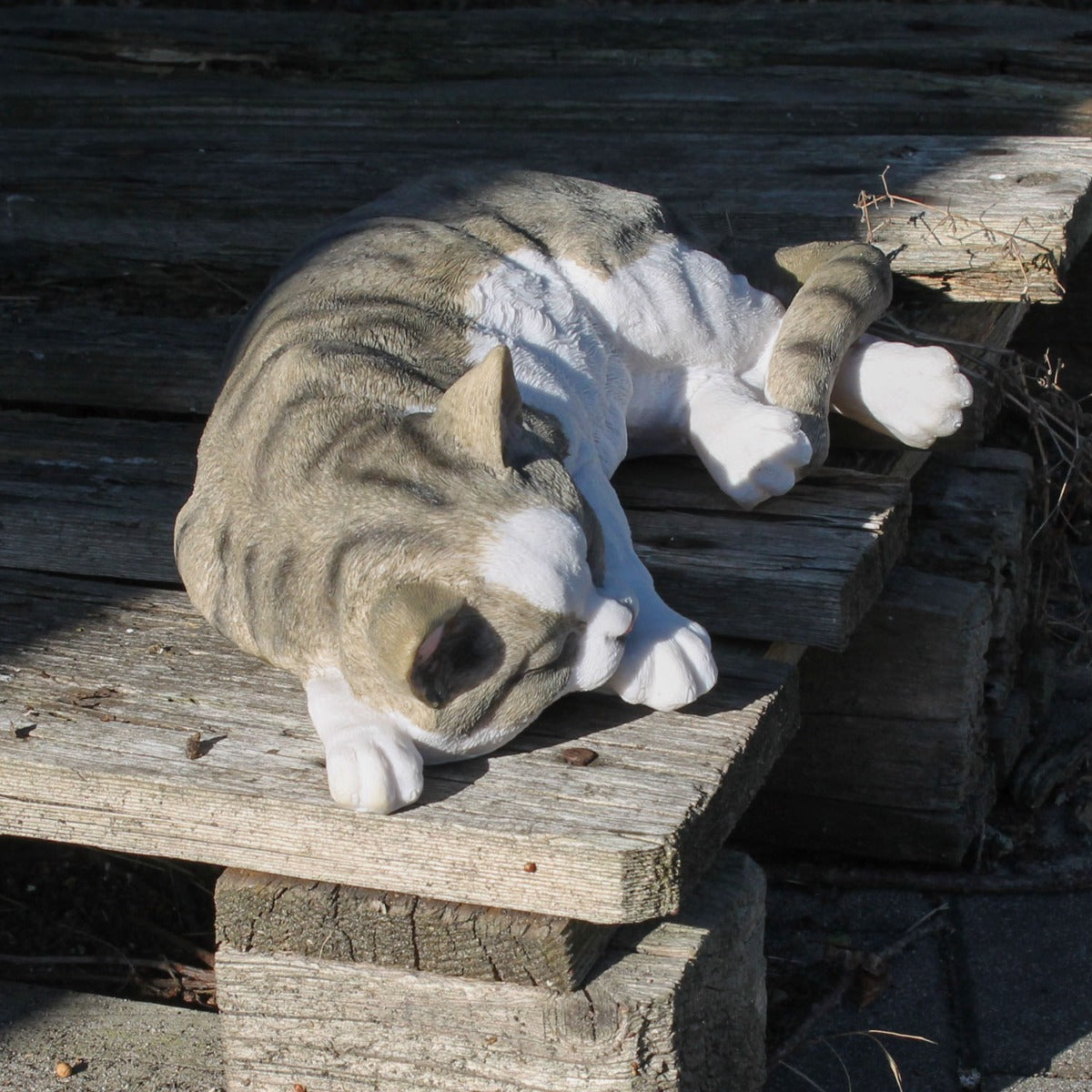 Dekofigur Hauskatze "Murli" Stubentiger Katze Tierdeko Dekoration