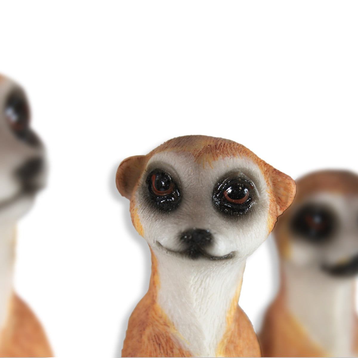 Gartenfigur Erdmännchen Familie Willkommens Schild Garten Dekoration