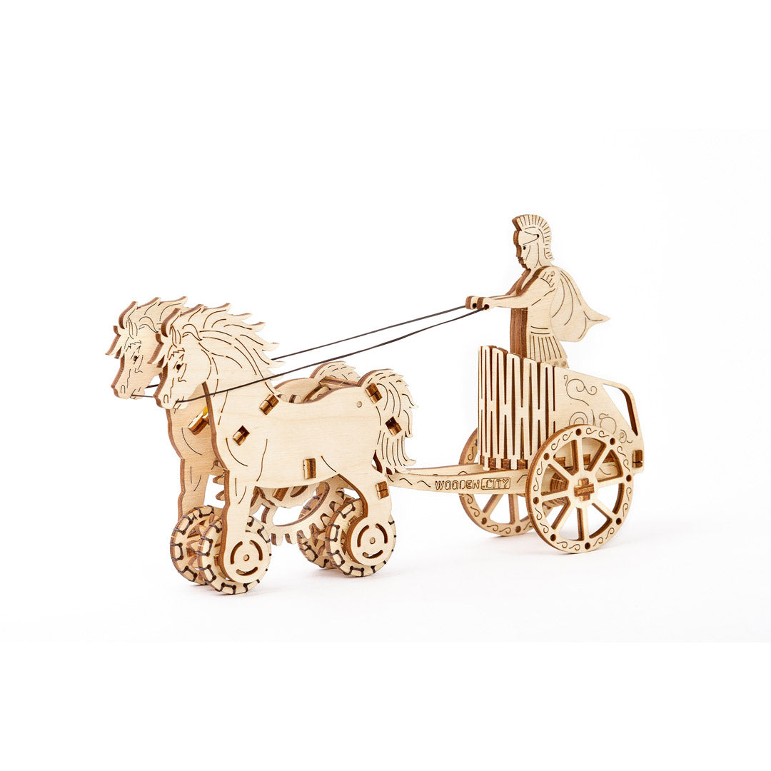 Woodencity Roman chariot Streitwagen Holzmodell Bausatz Dekoration