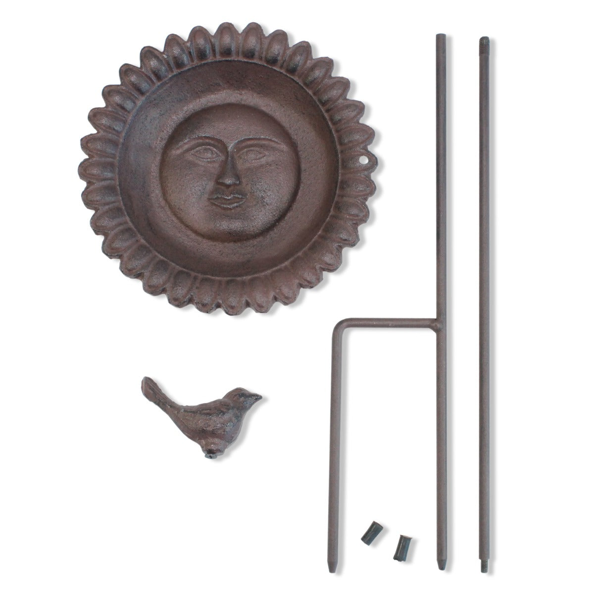 Vogeltränke Gusseisen Vogelbad Garten Vogelbecken stehend Futterstelle Vögel