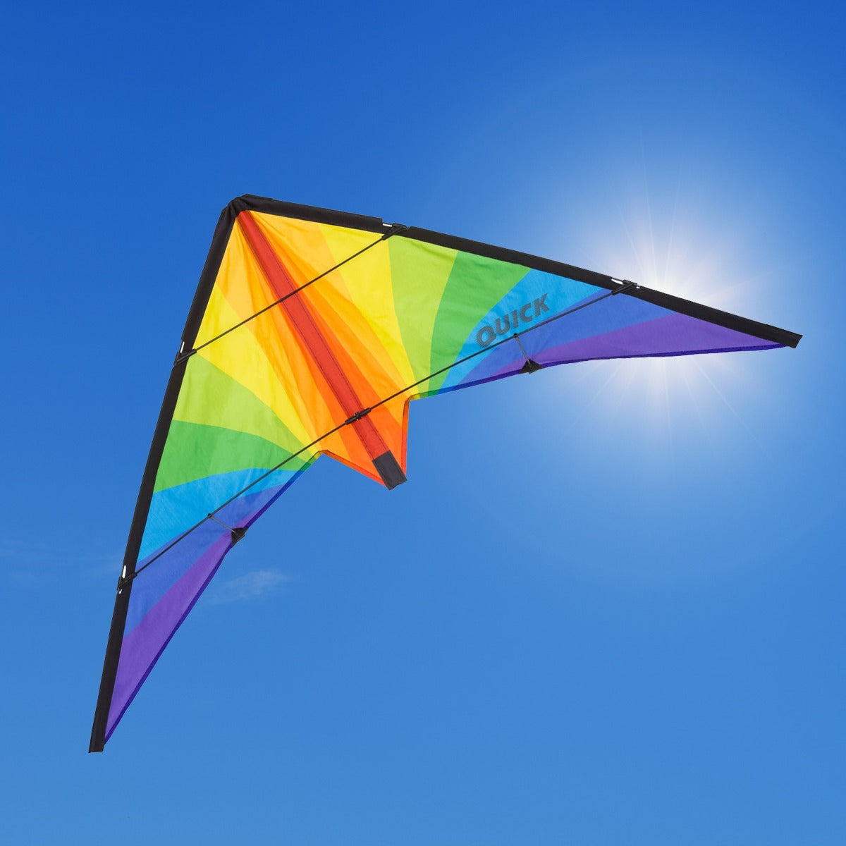 Kinderdrachen Lenkdrachen Drachen HQ Quick Rainbow 115 cm Flugdrache