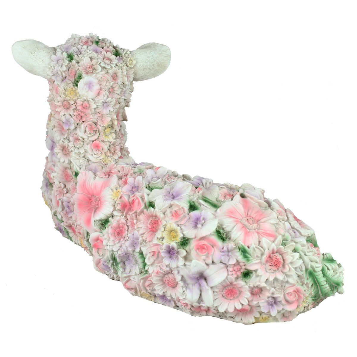 Deko Schaf "Florence" Lamm Figur liegend Gartenfigur Schaf Figur Blumenschaf