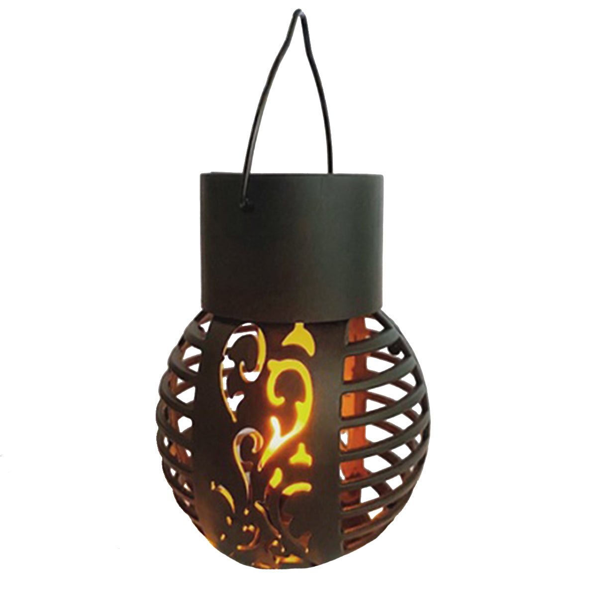 LED Solar Hängeleuchte mit Flammeneffekt Solar Leuchte 3er-Set Stimmungslicht Garten