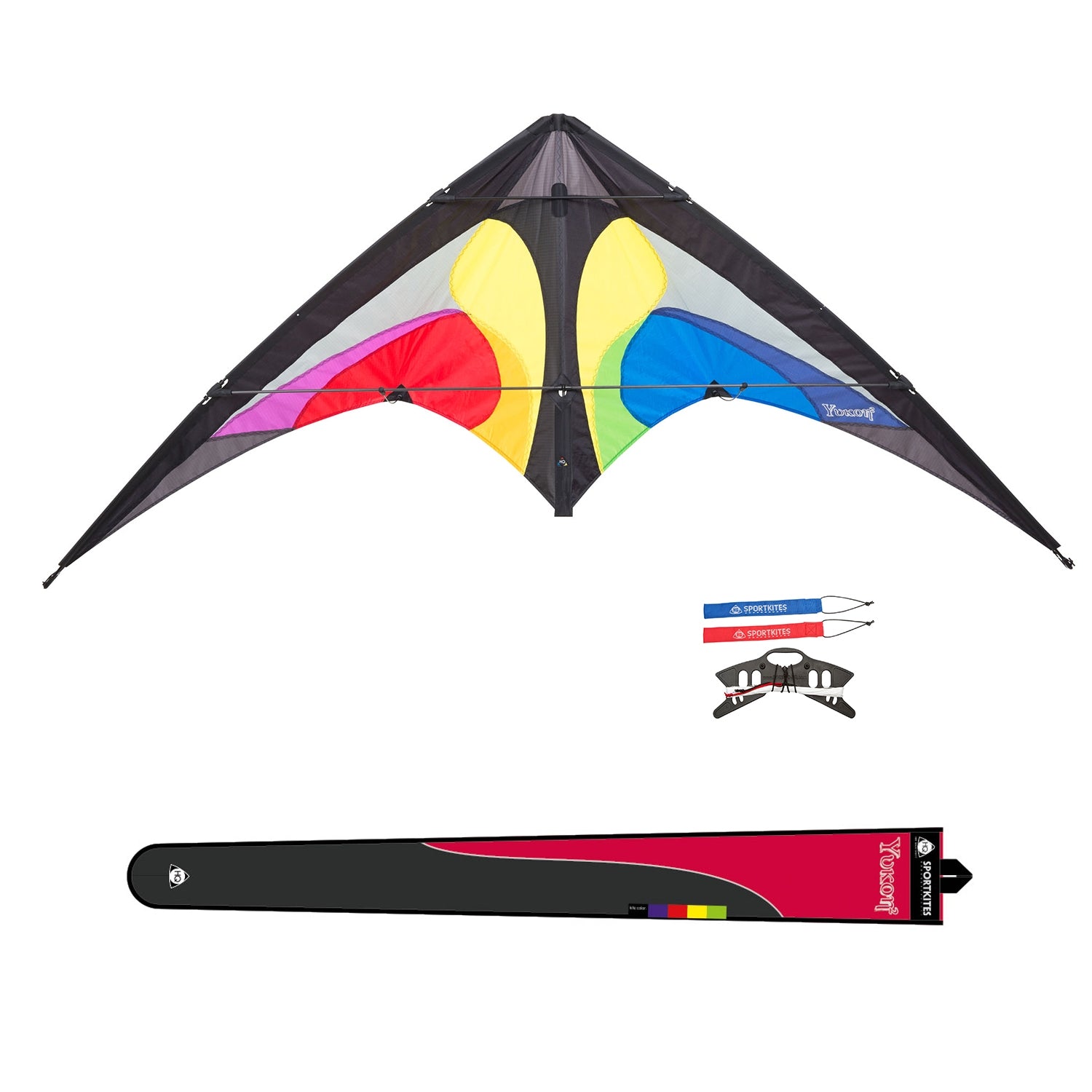 HQ Lenkdrachen Yukon II Rainbow Allround Drachen