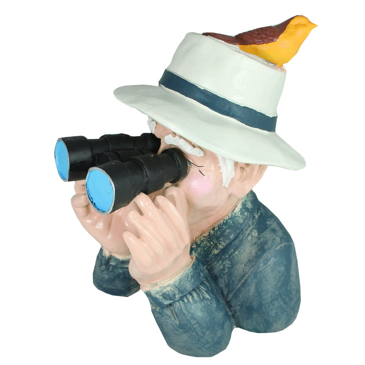 Gartenfigur Opa Paschulke Spanner mit Fernglas Figur Mann mit Fernglas Zaungucker