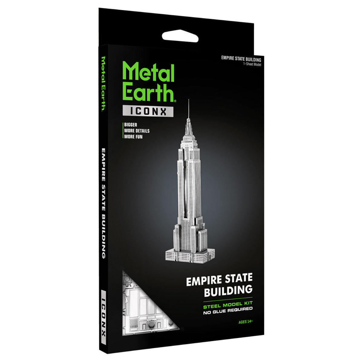 Metal Earth Metallbausätze ICX010 ICONX Empire State Building Wolkenkratzer Metall Modell