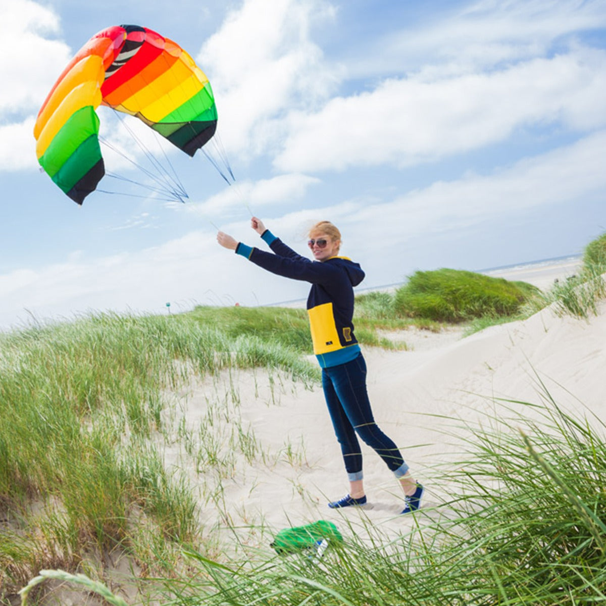 HQ Lenkmatte Symphony Pro 2.2 Rainbow Allround Lenkdrachen Kite Matte