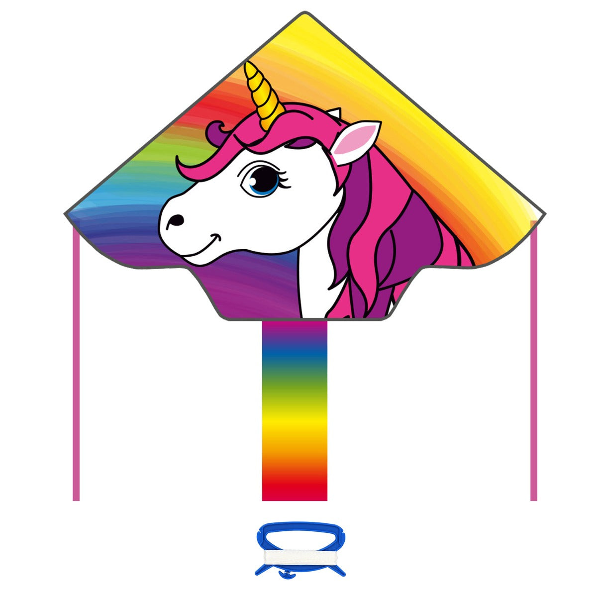 Kinderdrachen Einleiner Drachen HQ Simple Flyer Unicorn Einhorn 120 cm Flugdrachen