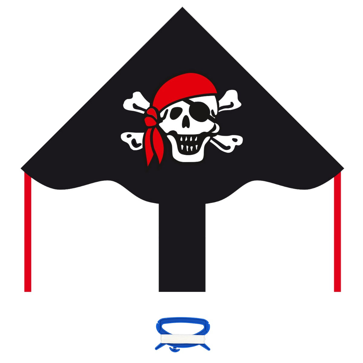 Kinderdrachen Einleiner Drachen HQ Simple Flyer Jolly Roger 85 cm Flugdrachen