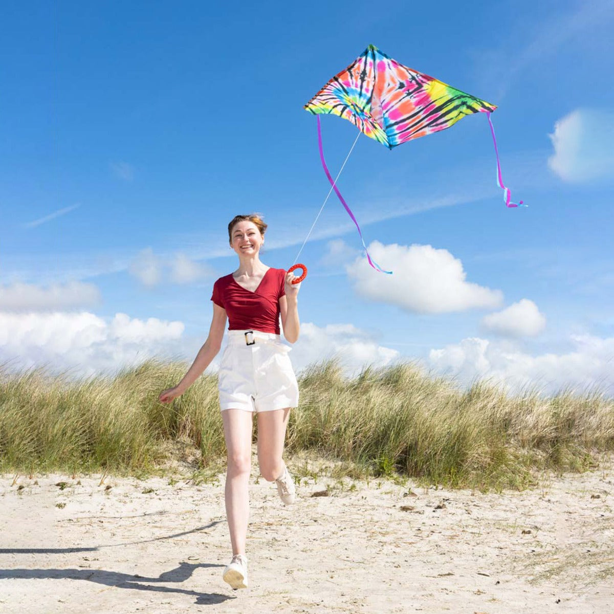 Kinderdrachen Einleiner Drachen HQ Delta Tie Dye 140 cm Flugdrache