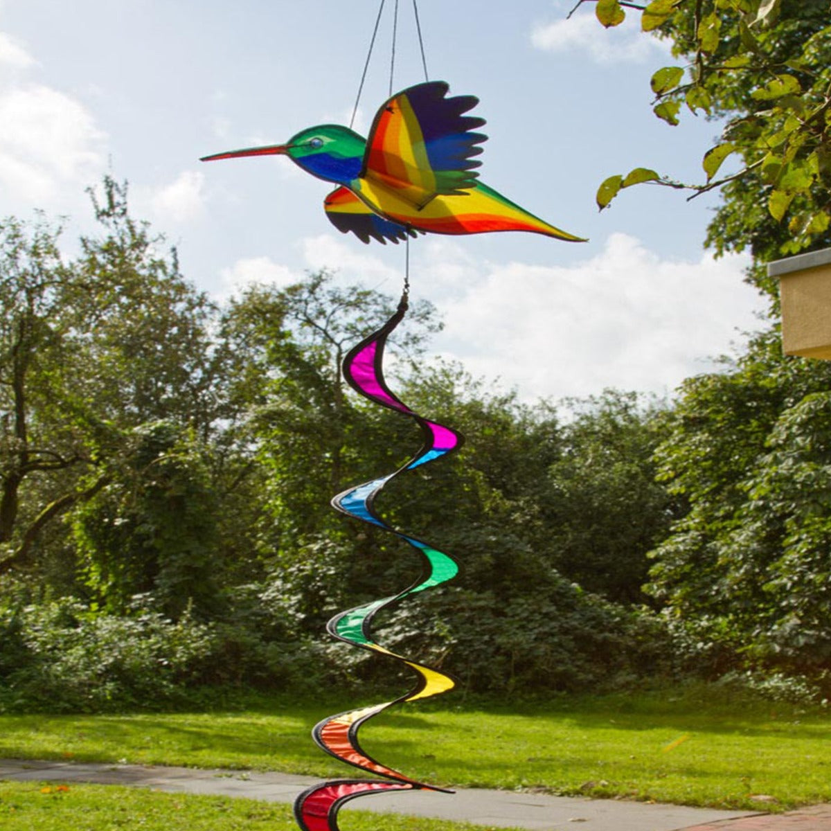 Windspiel Windspirale HQ Hummingbird 3D Twist Garten Dekoration