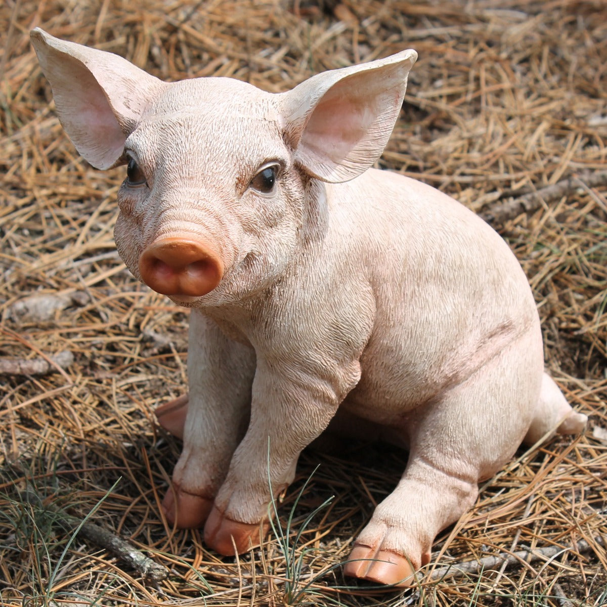 Schwein Figur Ferkel Trixi Figur Deko Schwein sitzend 23 cm