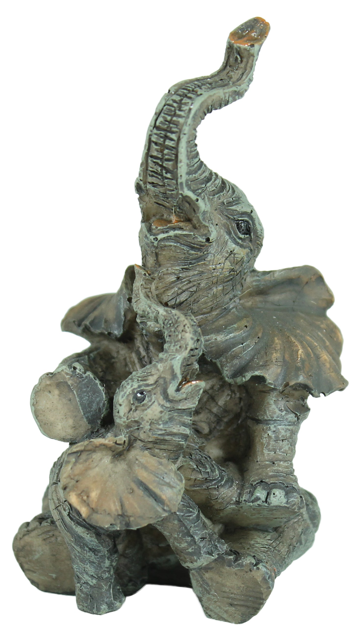 Dekofigur 5er Set Elefant Elefantenfamilie Glücks-Elefant Garten Dekoration