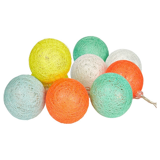 Solar Party Lichterkette LED für außen und innen 10 Lampions mit 20 LED 2 Meter