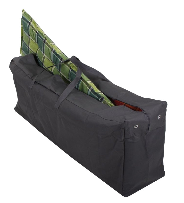 Schutzhülle für 4 Gartenmöbelauflagen Aufbewahrungstasche für Auflagen robustes 420D Polyester anthrazit