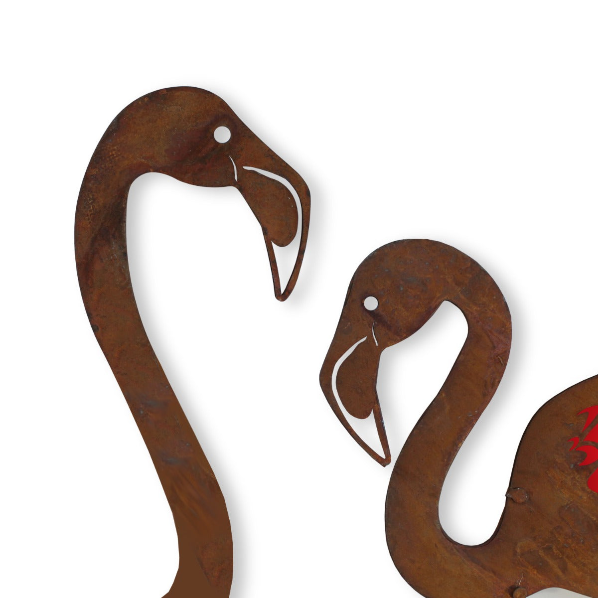 Gartenstecker Rost Flamingo Figuren 2 Stück Rost Deko Gartenstecker Deko Flamingo