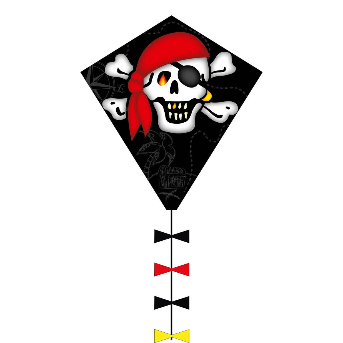 Kinderdrachen Einleiner Drachen HQ Eddy Jolly Roger 50 cm Flugdrachen