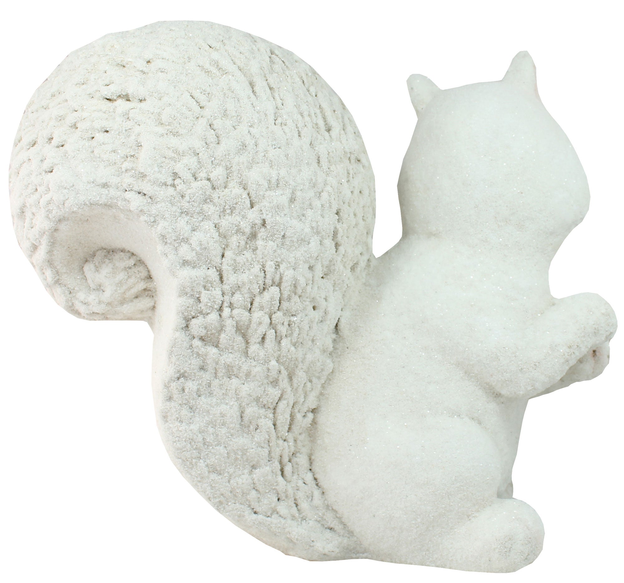 Dekofigur Eichhörnchen schneebedeckt XXL Eichhörnchen-Figur Tierfigur Winterdekoration