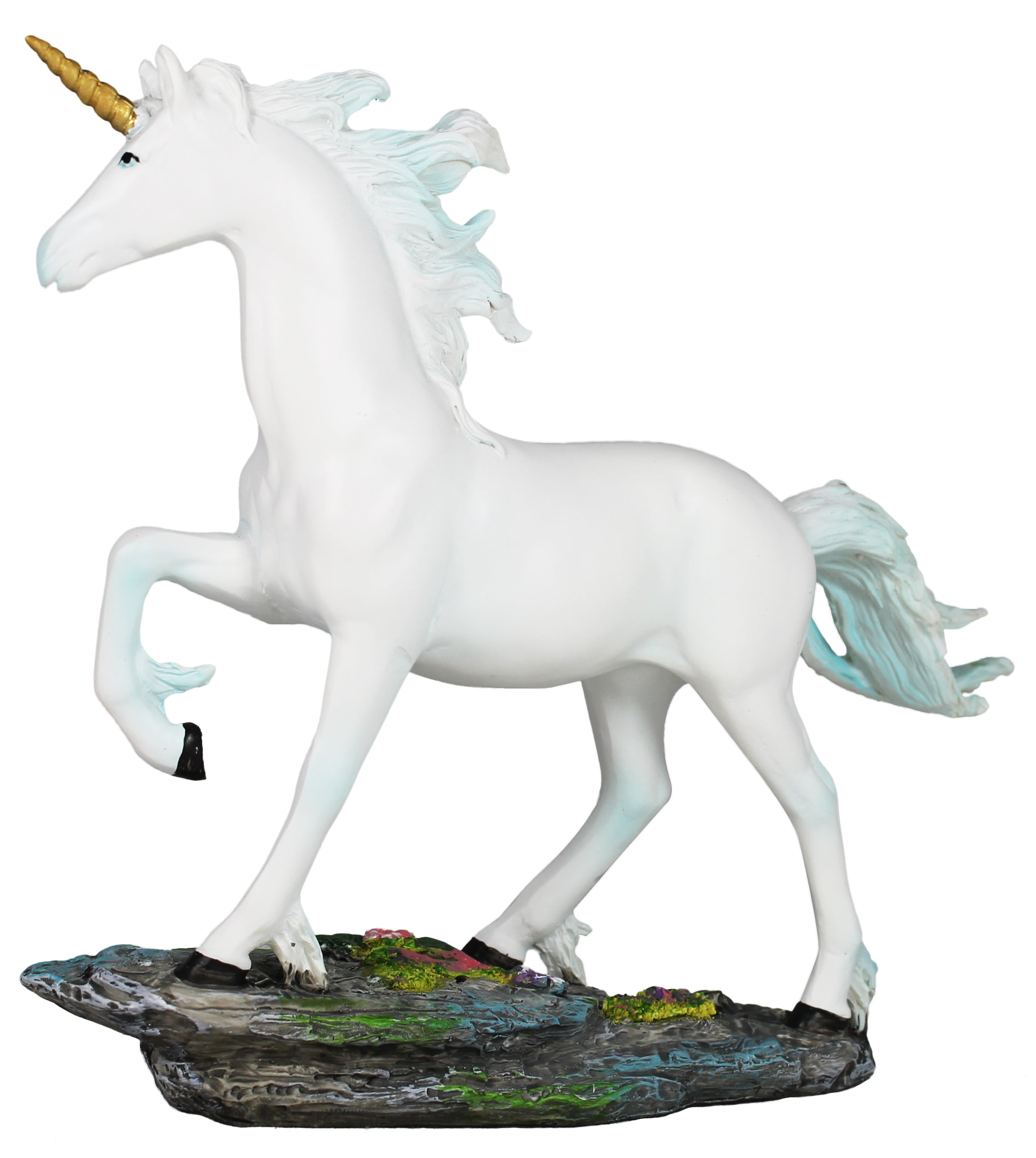 Dekofigur Einhorn Pferd weiß Tierdeko Hengst Stute Dekoration