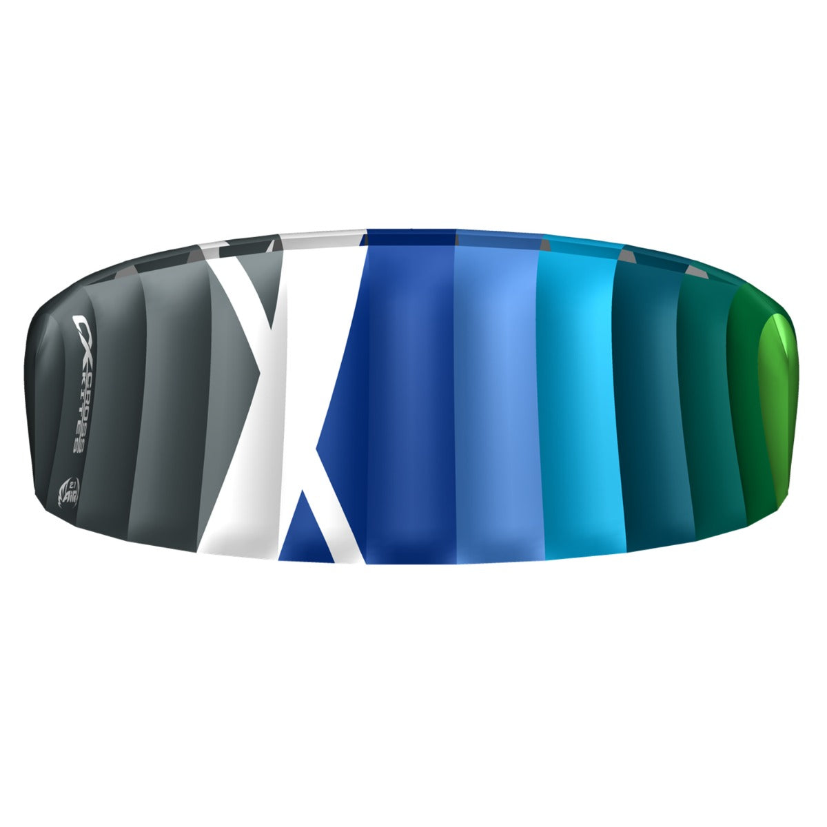 CrossKites Lenkmatte Air 2.1 Blue-Green R2F Allround Lenkdrachen Kite