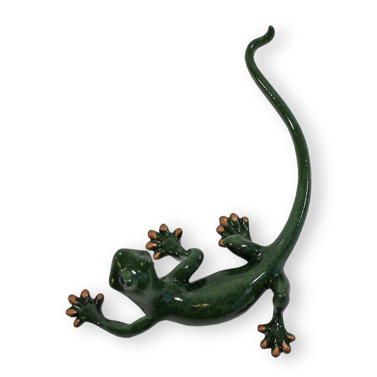Deko Salamander Figur grüne Echse Tierfigur Reptil Figur Tierdeko