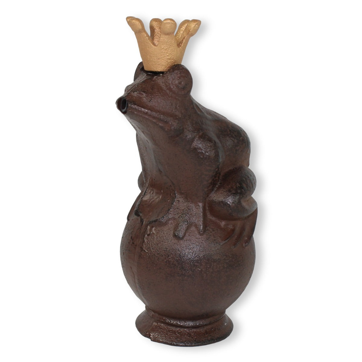 Wasserspeier Froschkönig Wasserspeier Teich Wasserspeier Gusseisen mit Pumpe