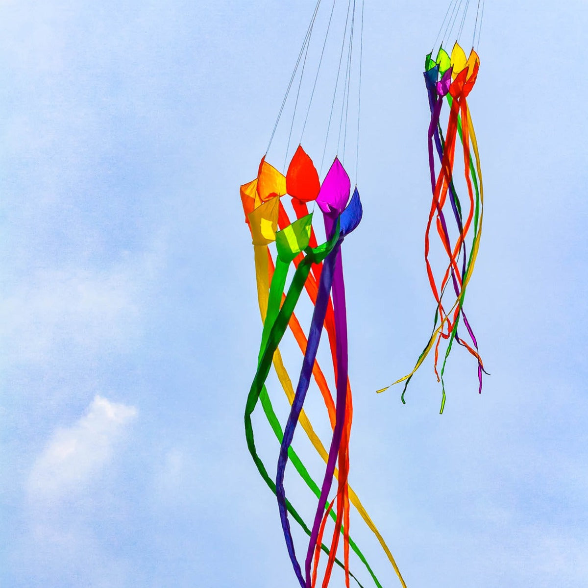 Drachenschwanz HQ Soft Swirl Rainbow 3 m Leinenschmuck Drachenzubehör