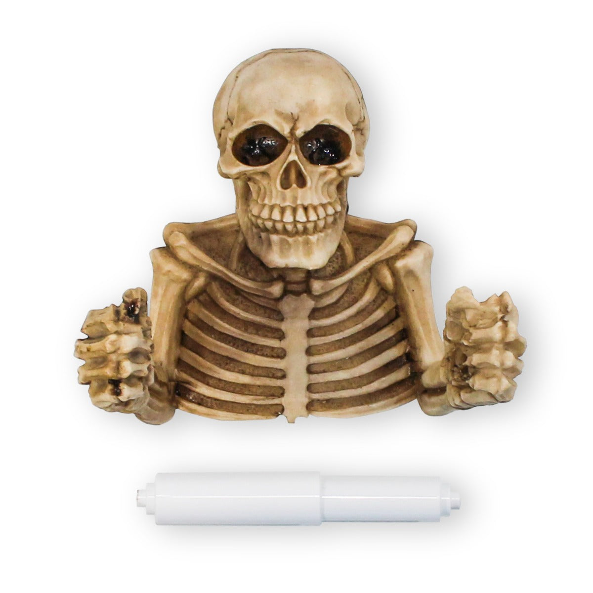 Toilettenpapierhalter Totenkopf Skelett Abroller für Klopapierhalter WC Abroller