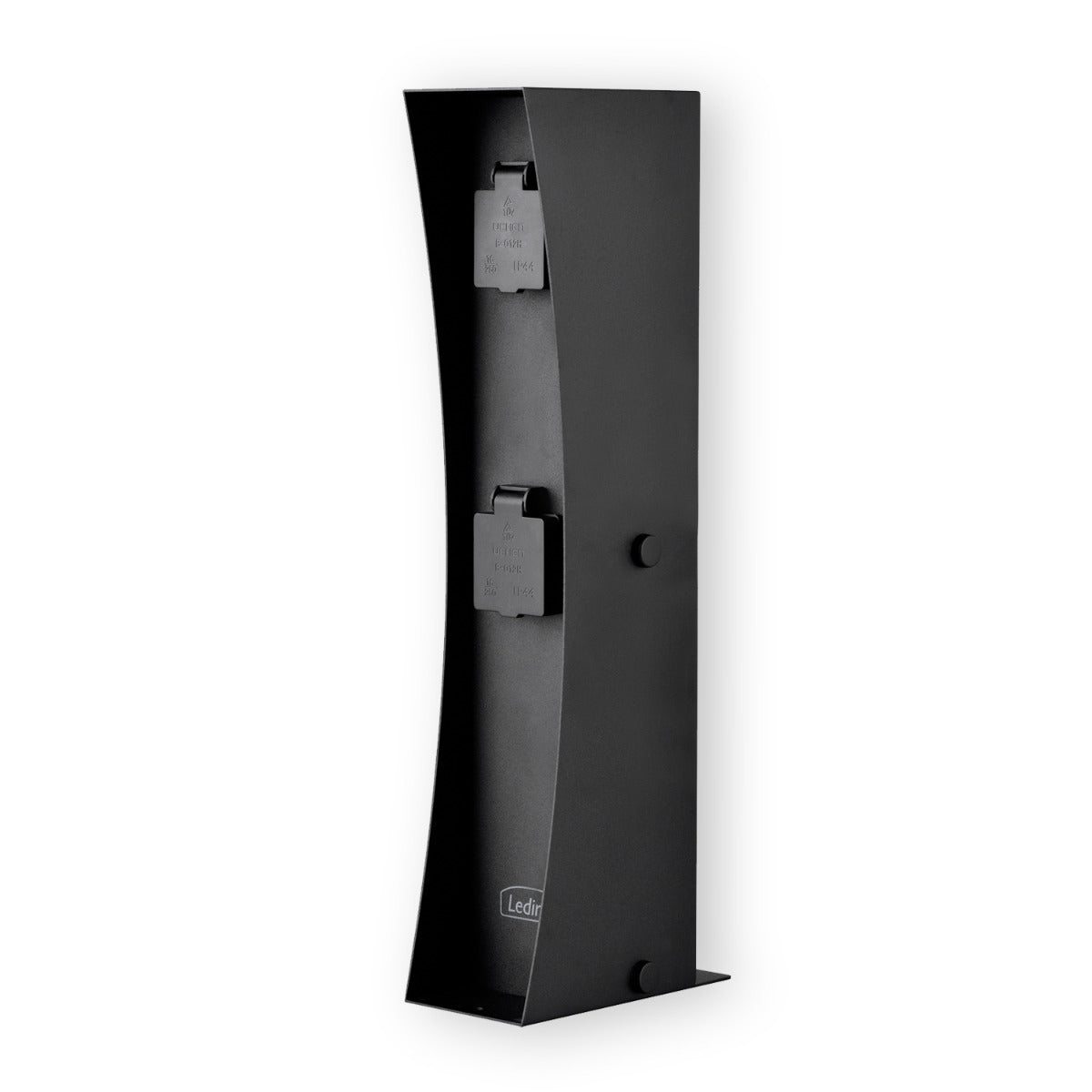 Außensteckdose Garten Gartensteckdose Connect D2A schwarz 2fach Steckdosensäule Garten 2 Steckdosen