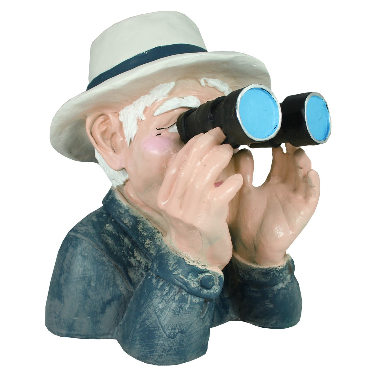 Gartenfigur Opa Paschulke Spanner mit Fernglas Figur Mann mit Fernglas Zaungucker