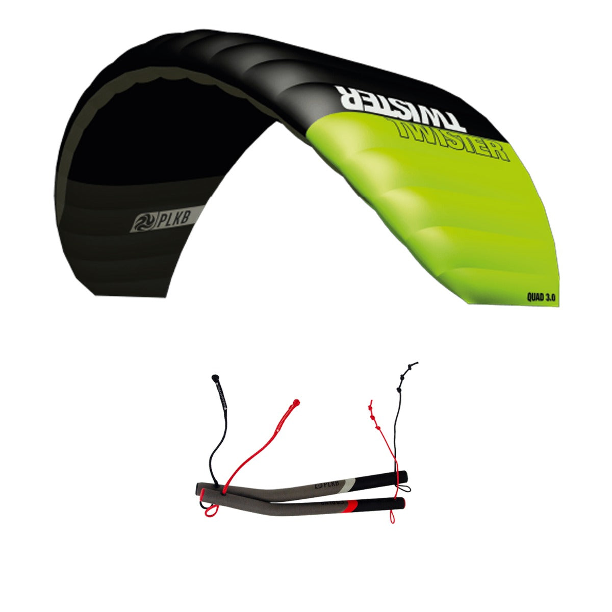 Lenkmatte Peter Lynn Twister 3.0 Vierleiner Drachen Powerkite PLKB Twister 3.0 Handles Lenkdrachen Kite
