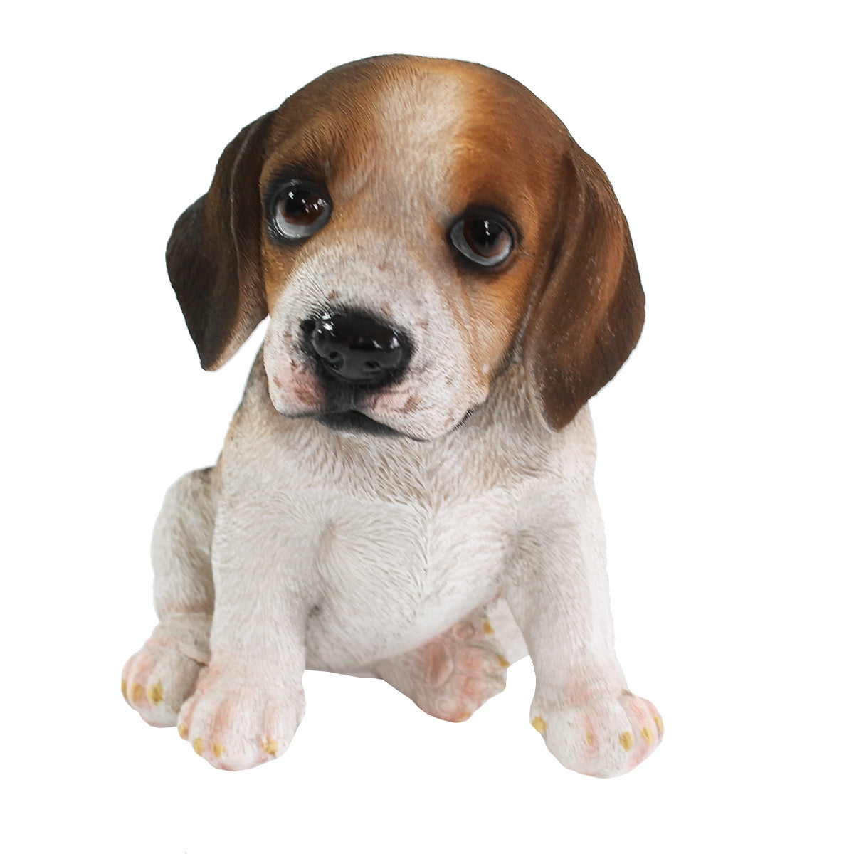 Beagle Figur sitzend Beagle Hundefigur lebensecht Deko Hundefigur