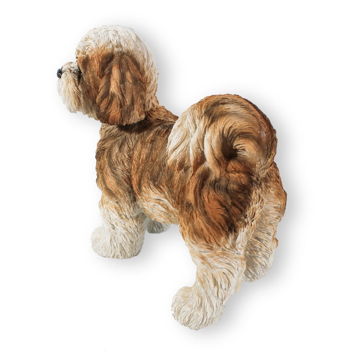 Hunde Figur Shih Tzu Welpe stehend Hund Tierfigur Hundefigur