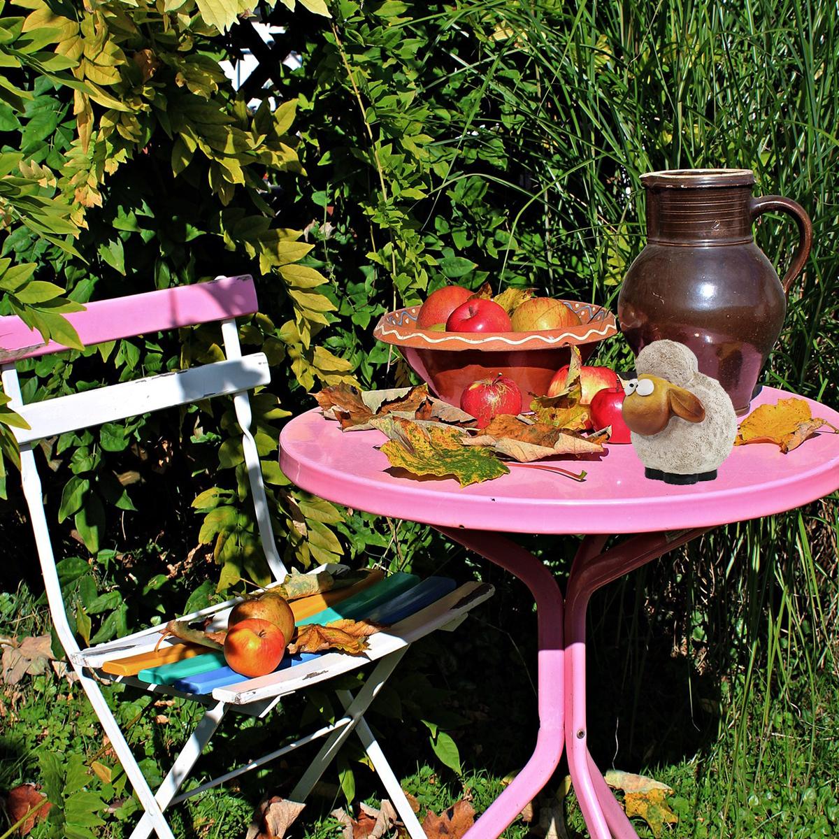 colourliving Deko Schaf Figur Polly schielend Deko Schaf klein Dekofigur Schaf