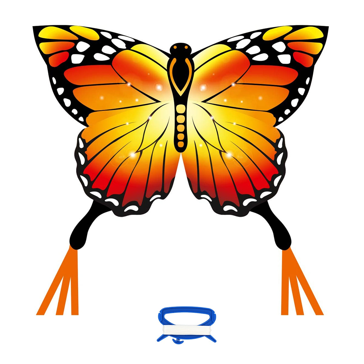 Kinderdrachen Einleiner Drachen HQ Butterfly Kite Monarch Schmetterling Flugdrache