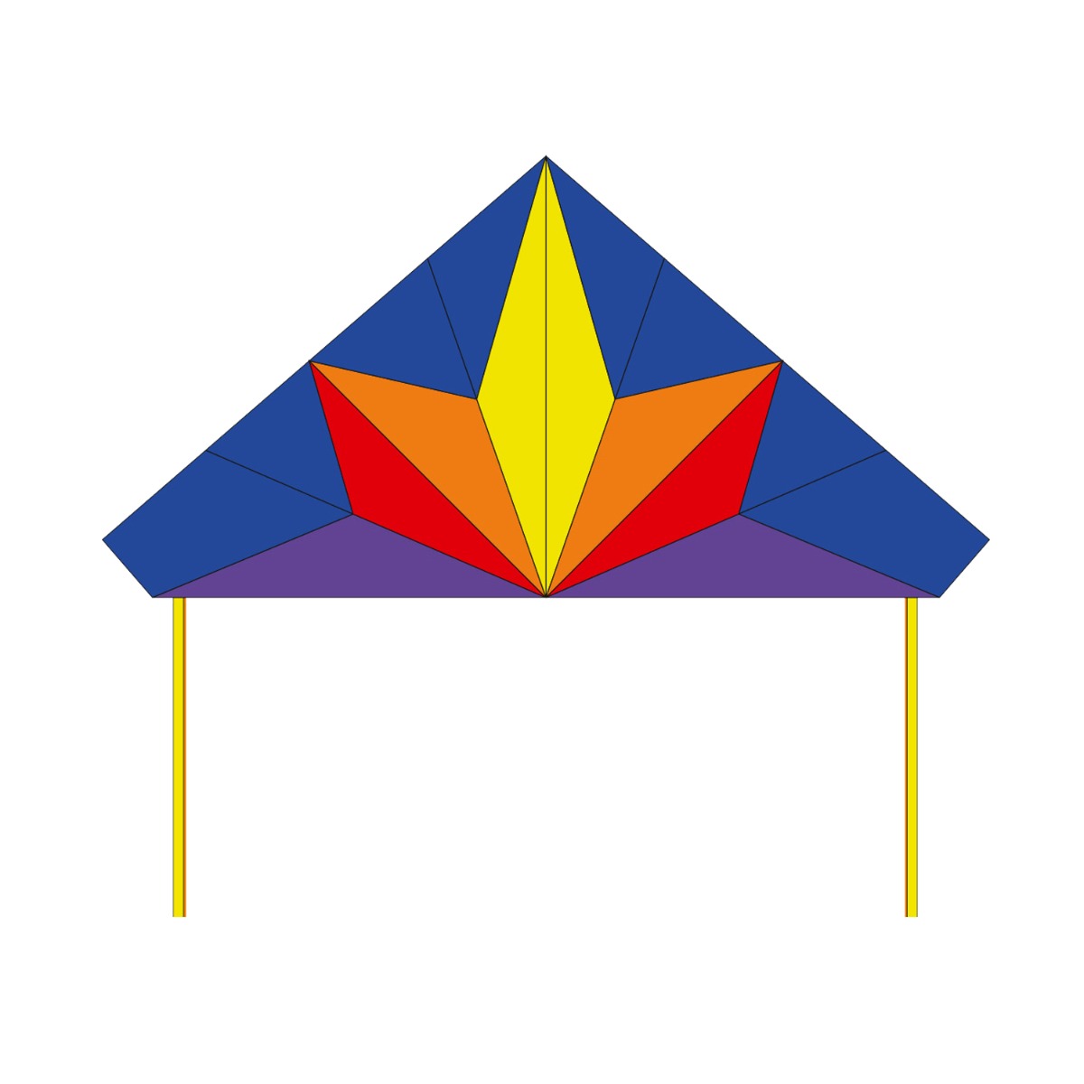 HQ Kinderdrachen Einleiner Delta Stern Flugdrachen