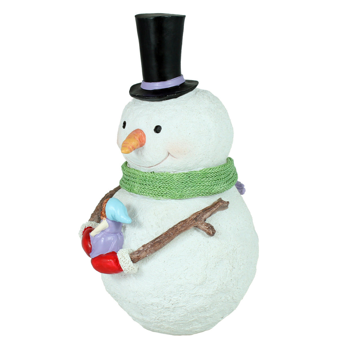 Schneemann Figur Zylinder Weihnachtsfiguren für draußen Schneemann Deko outdoor Weihnachtsdeko