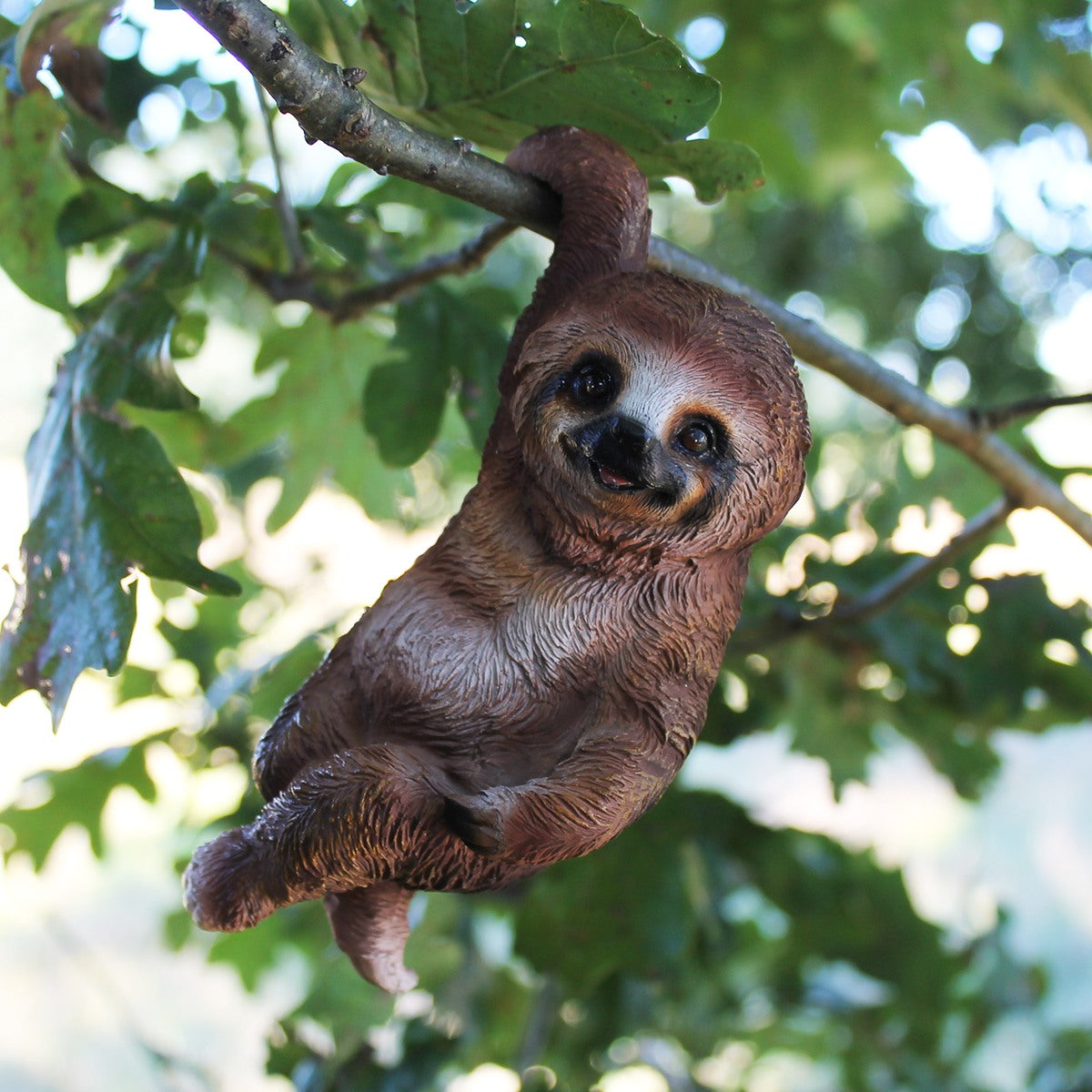 Faultier Figur hängend klein Faultier Deko Faultier Gartenfigur