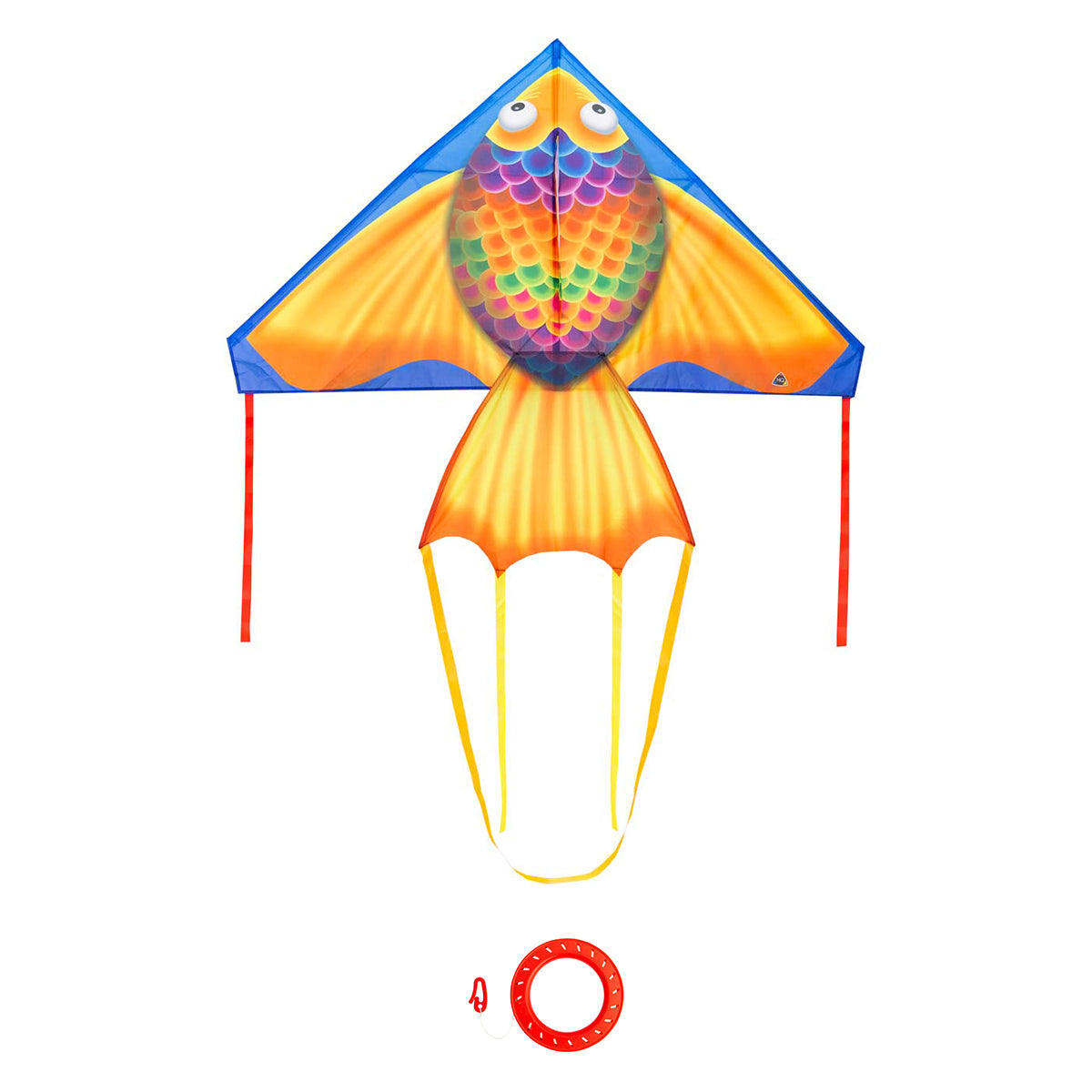Kinderdrachen Einleiner Drachen HQ Delta Rainbow Fish 140 cm Flugdrache