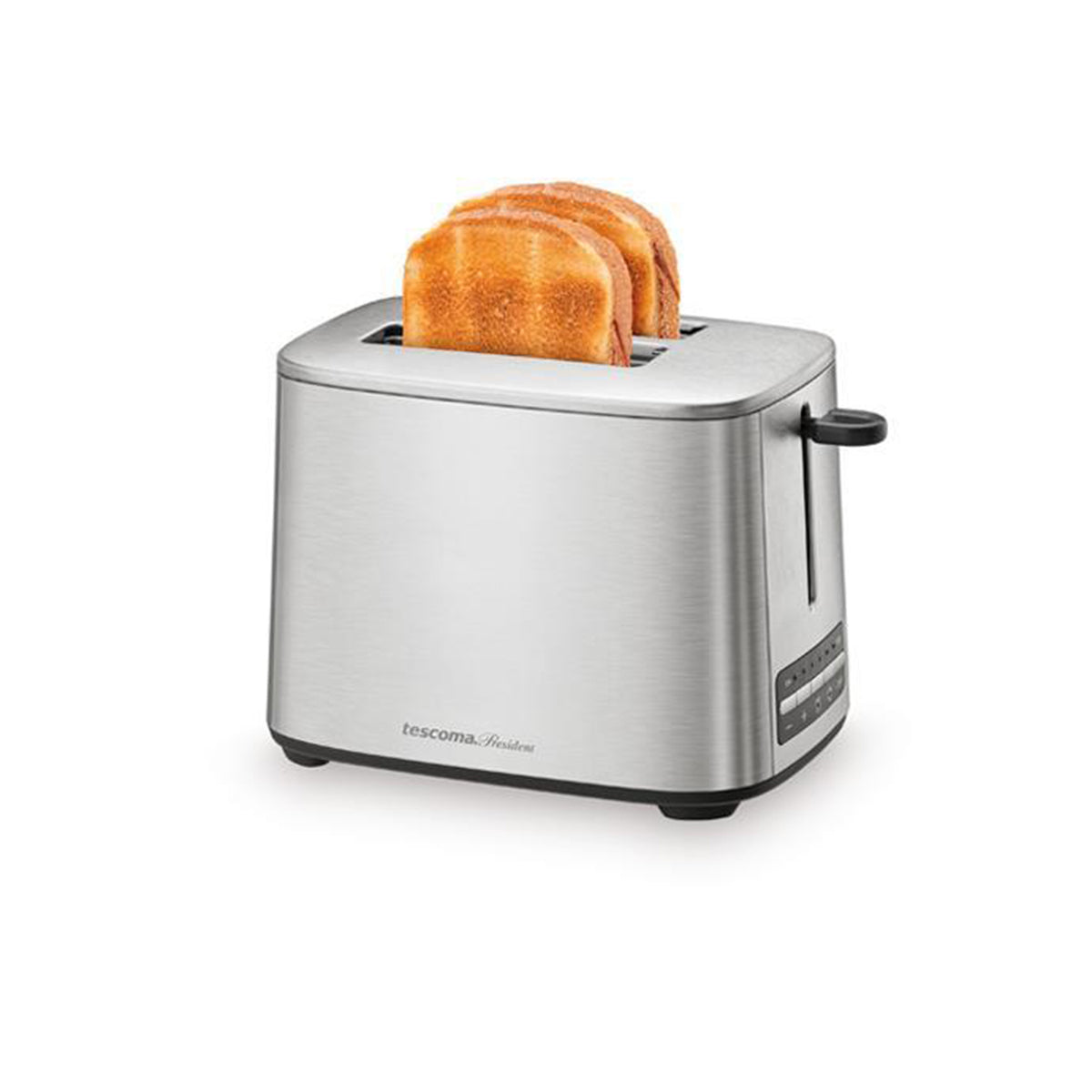 Edelstahl Toaster 2 Scheiben Toastautomat Krümelschublade 6 Bräunugsstufen Tescoma President