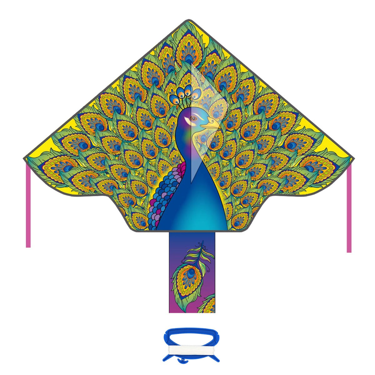 Kinderdrachen Einleiner Drachen HQ Simple Flyer Peacock 120 cm Flugdrachen